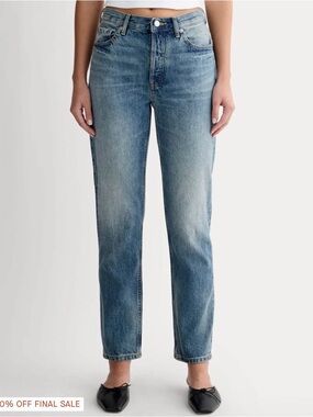Everlane Light Blue High-Rise Straight Jeans